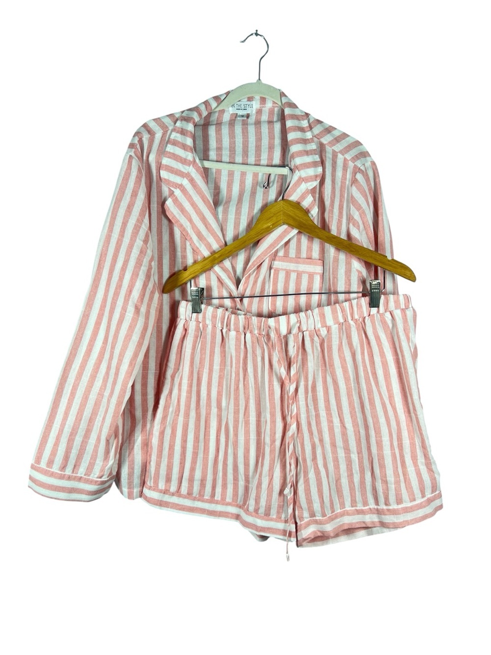 In the Style Matching Set Striped Button down and Shorts 18